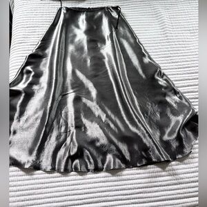 Metallic Silver Skirt